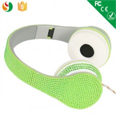绿色时尚金属头戴式耳机